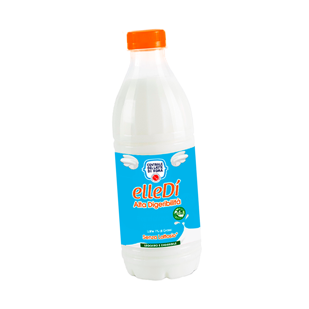 Latte Microfiltrato Pastorizzato Elledì Senza Lattosio  1% bottiglia PET Barrierata
